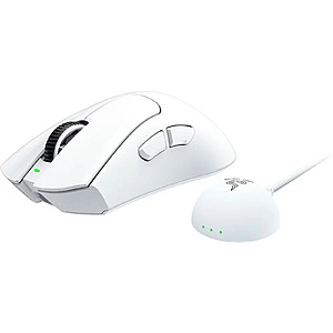 Razer DeathAdder V4 Pro Lightweight Wireless Optical Gaming Mouse (White) $89.99 + Free Shipping