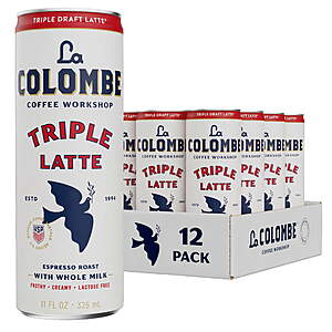 12-Pack 11-Oz La Colombe Triple Draft Latte Cold Brew Ready-to-Drink Coffee $13.46 + Free S&H w/ Walmart+ or on $35+