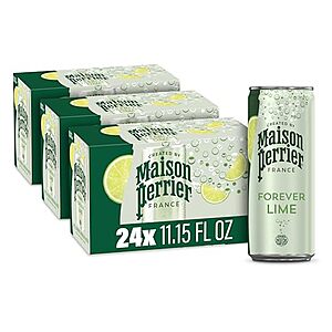 [SnS, AC] $9.89** | 24-Pk 11.15-Oz Maison Perrier Forever Lime Sparkling Water at Amazon