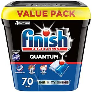 [SnS, AC] $11.98 | 70-Count Finish Quantum Infinity Shine Dishwasher Pods at Amazon (17.1￠ each)