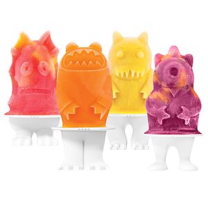 $4.37: Tovolo, Freezer Pop Molds Monsters Set 4, 1 Count at Amazon