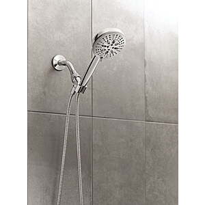 Moen Hydro Energetix Chrome Detachable 7-Function Handheld Shower Head, 200H0 $14.48