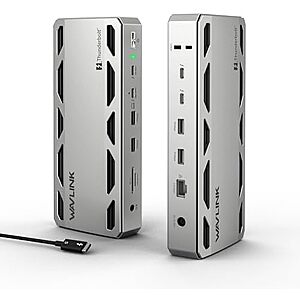 $179.40* | WAVLINK Intel-Certified Thunderbolt 5 Docking Station w/ 140W PD, 2.5G LAN & More at Amazon