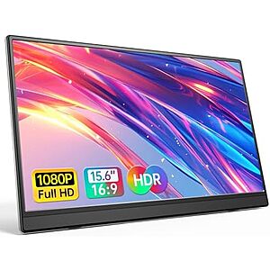 $39.59* | 15.6" Anyuse 1080p IPS Portable Monitor w/ USB-C & Mini HDMI at Amazon