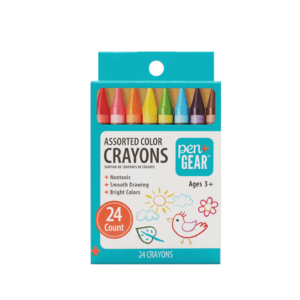 24-Count Pen+Gear Assorted Color Crayons Set $0.25 + Free S&H w/ Walmart+ or on $35+