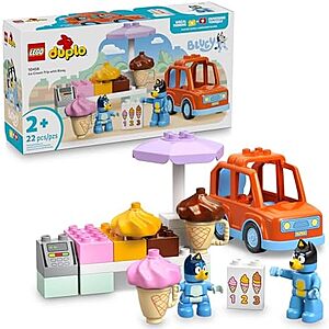 [NEW] $20.99 | 22-Piece LEGO Duplo: Bluey - Ice Cream Trip with Bluey (10458, 2025) at Amazon