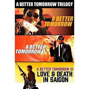 A Better Tomorrow Trilogy (4K UHD Digital Films) $7.99 via AppleTV