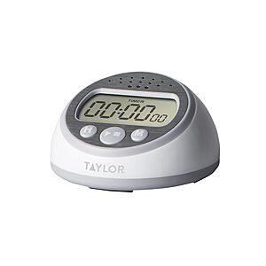 Taylor Super Loud UP or Down Count Digital Kitchen Timer/ Clock (Gray) $4.61 + Free Shipping w/ Prime or on $35+