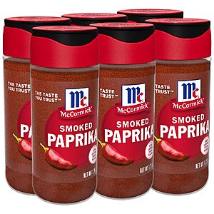 [S&S]6 Pack 1.75 oz McCormick Smoked Paprika($1.74 each) $10.45 + Free S&H w/ Prime or $35+