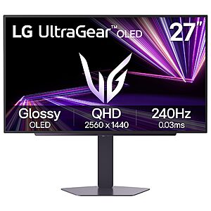 $379.99: LG 27GX704A-B 27-inch Ultragear QHD (2650x1440) OLED Gaming Monitor 240Hz, 0.03ms at Amazon