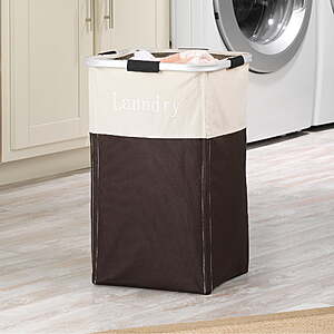 Whitmor Easy Care Laundry Hamper (Espresso) $6.78 + Free Shipping w/ Walmart+ or on $35+