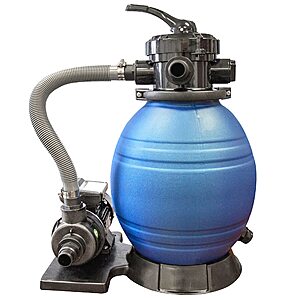 $114.45: SWIMLINE HydroTools 12" Sand Filter System 0.3 THP 1,980 GPH for 8,000 Gal Pools at Amazon