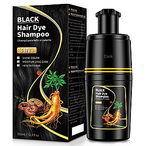 350ml Liimeidu 3-in-1 Black Shampoo Hair Dye $6.49 + Free Shipping w/ Prime or on $35+