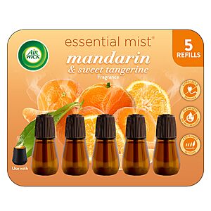 [S&S] Air Wick Essential Mist Refill 5-Pack Mandarin & Sweet Tangerine $11.87 + Free S&H w/ Prime or $35+
