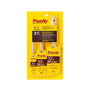 Purdy XL Pro Paint Brush Set, 3 count - Walmart $10.49