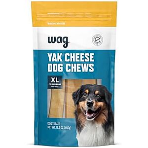 [NEW, SnS] $11.10 | 15.9-Oz WAG Yak Cheese Himalayan Dog Chews at Amazon