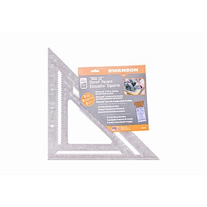 Swanson 12" Big Speed Square Layout Tool with Blue Book $3.20 + Free S&H w/ Prime or $35+