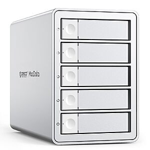 ORICO 5 Bay RAID External Hard Drive Enclosure 110TB Max, USB 3.0 DAS Storage Station for 2.5/3.5 inch SATA HDD SSD with 150W Built-in Power Supply $129.99