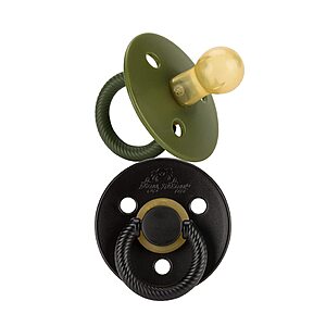 2-Pack Itzy Ritzy Natural Rubber 0-6 Months Pacifiers (Camo/Midnight) $2.52 + Free Shipping w/ Prime or on $35+