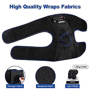 CINCOM Knee Massager with Heat, Air Compression Knee Massager for Relief of Minor Muscle Aches and Pains, 3 Modes & 3 Intensities (A Pair) $45