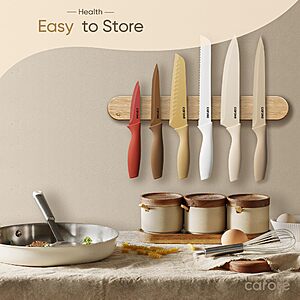 Amazon: CAROTE 12-Piece Kitchen Knife Set $12.99 (Reg $21.99, ~41% Off) + FS w/ Prime