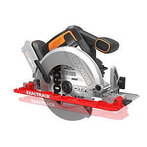 $52.79: WORX 20V Cordless Circular Saw, 6-1/2-Inch,0-50 Degree Bevel Capability,Tool Only WX530L.9 at Amazon