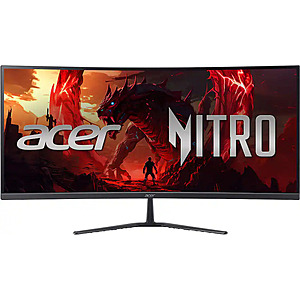 34" Acer Nitro Curved QHD 200Hz 1ms FreeSync Gaming Monitor $249.99 + Free Shipping