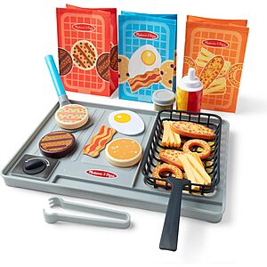 27-Piece Melissa & Doug Flip & Fry Grill Play Set w/ Water Wow Color-Changing Food $18.99 + Free Shipping w/ Prime or on $35+
