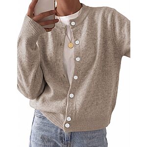 Zeagoo Cardigan Sweaters for Women 2026 Button Down Chunky Knit Cardigans $12.99