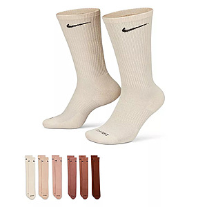 6-Pack Men's Nike Everyday Plus Cushion Crew Training Socks (Brown) $8.40 + Free Shipping on $49+