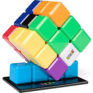 Rubik's Cube Tetris Edition 3x3 Shapeshifting Puzzle w/ I-Tetrimino Stand $7.00 + Free Shipping w/ Prime or on $35+