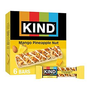[SnS, AC] $3.70* | 6-Ct 1.4-Oz KIND Mango Pineapple Nut Snack Bars at Amazon