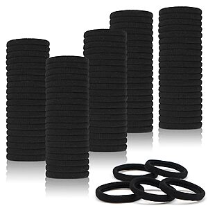 100-Piece Cellot Nylon Elastic Hair Ties (Black, Multicolor) $2.99 + Free Shipping w/ Prime or on $35+
