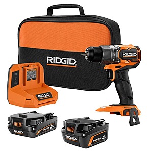 Ridgid 18V NUKE SubCompact Brushless Cordless 1/2 in. Drill/Driver Kit with 2.0 Ah MAX and 18V 4.0 Ah MAX Lithium-Ion Battery $139