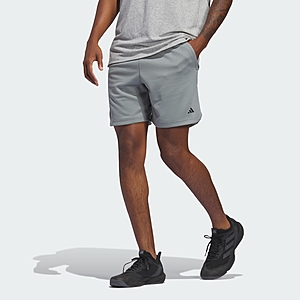 adidas Men's Axis Knit Training Shorts (Grey Three, S-L) $10.80 + Free Shipping