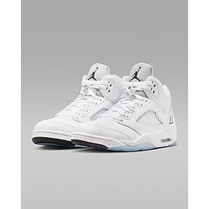Nike Men's Air Jordan 5 Retro OG Basketball Shoes (White/Metallic Silver) $161.24 + Free Shipping