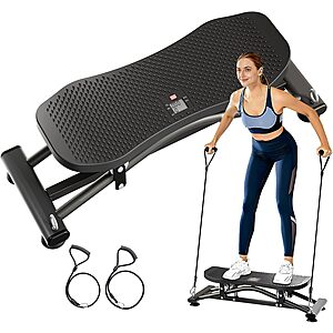 ZCMHAXJ Balance Board Exercise Equipment w/ Resistance Bands & LCD Monitor (2 Colors) $19.99 + Free Shipping w/ Prime or on $35+