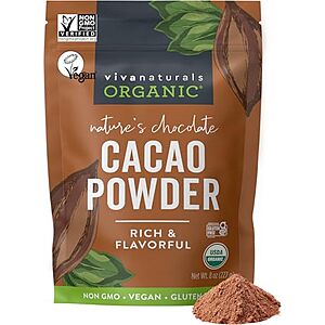 [SnS, AC] $4.99* | 8-Oz Viva Naturals Organic Cacao Powder at Amazon