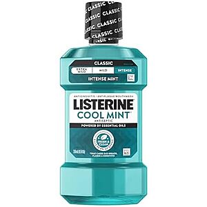 [SnS, AC] $2.37* | 8.5-Ounce Listerine Cool Mint Intense Antiseptic Mouthwash at Amazon