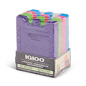Igloo MaxCold Small Ice Freeze Blocks: 4-Pack $3.93; 1-Pack $0.98 + Free S&H w/ Walmart+ or on $35+
