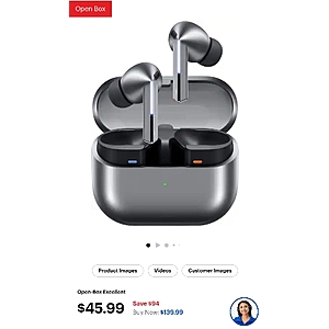 Open Box Excellent: Samsung Galaxy Buds3 Pro Earbuds $45.99