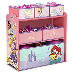 $24.00: Delta Children Design & Store 6 Bin Toy Storage Organizer, Disney Princess