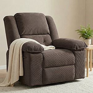 FLEXISPOT 360° Swivel Rocker Recliner with Massage and Heat $224.99 + Free Shipping