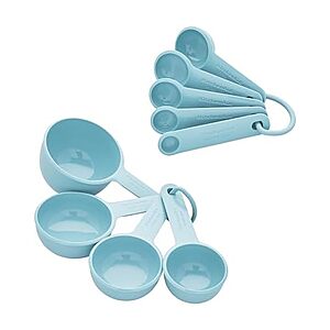 9-Piece KitchenAid Measuring Cups and Spoon Set (Mineral Water) $4.30 + Free Shipping w/ Prime or on $35+