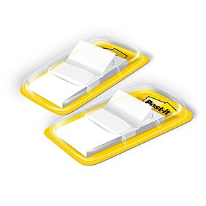 2-Ct 50-Flag Post-it (1 x 1.7 in) $1.93 + Free Shipping w/ Prime or on $35+