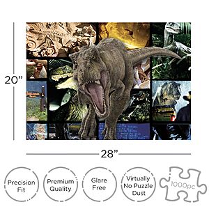 1000-Piece Jurassic Park Collage Jigsaw Puzzle $7.29 + Free Shipping w/ Prime or on $35+