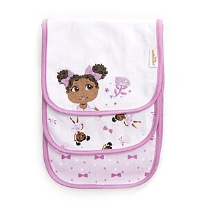3-Pack Little Muffincakes Burp Cloths (Ballerina Theme) $2.08 + Free Shipping w/ Prime or on $35+