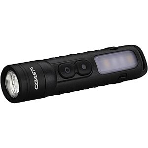 Coast KL35R 600-Lumen Rechargeable LED Pocket Flashlight w/ Red Light $4.84 + Free Shipping w/ Prime or on $35+