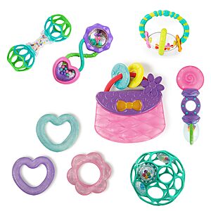 9-Pc Bright Starts Everything Nice Baby Rattles and Teethers $9.94 + Free Shipping w/ Prime or on $35+