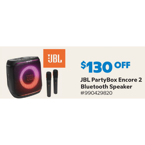 Sam's Club Members: Starts 7/24 (7/23 for Plus) JBL PartyBox Encore 2 Portable Party Speaker with 2 Mics $199